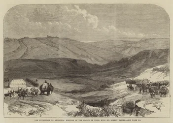 The Expedition to Abyssinia, Meeting of the Prince of Tigre with Sir Robert Napier